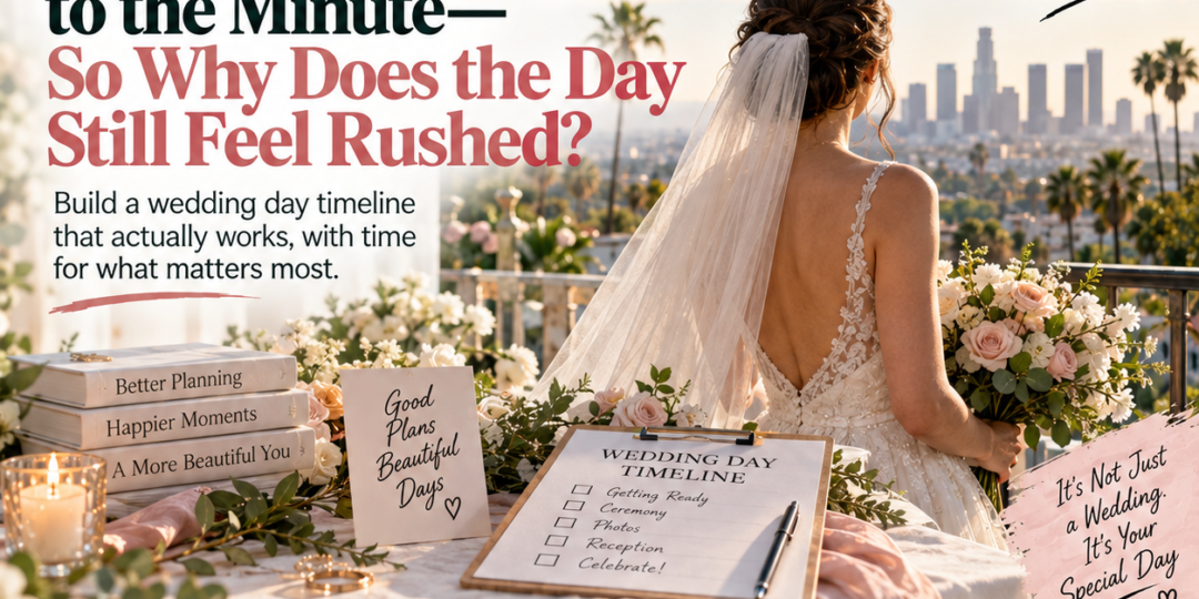 Your Wedding Is Planned Down to the Minute—So Why Does the Day Still Feel Rushed? Build a Timeline That Actually Works